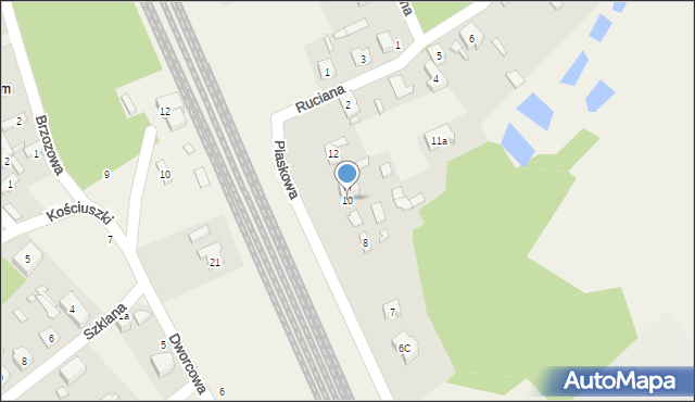 Bełchów, Piaskowa, 10, mapa Bełchów