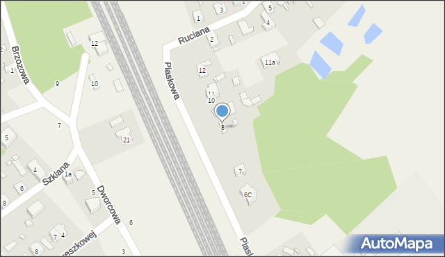 Bełchów, Piaskowa, 8, mapa Bełchów