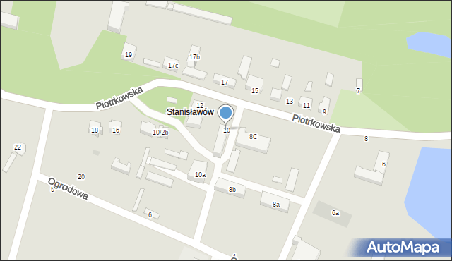 Białaczów, Piotrkowska, 10, mapa Białaczów