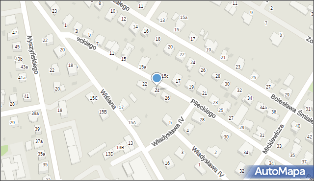 Białogard, Pileckiego Witolda, rtm., 24, mapa Białogard