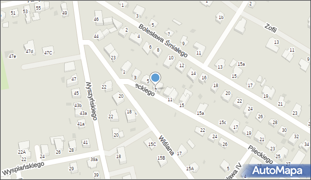 Białogard, Pileckiego Witolda, rtm., 7, mapa Białogard