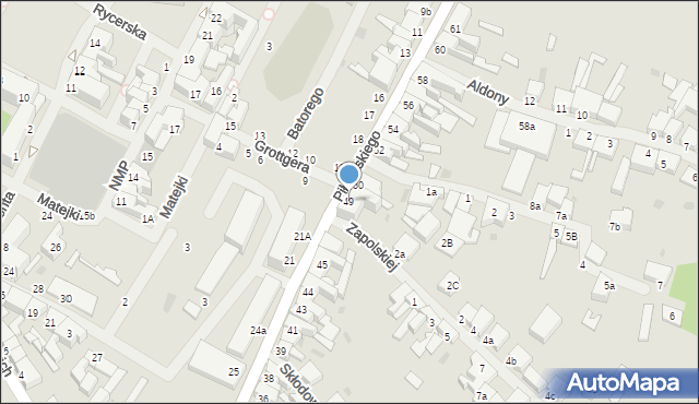 Białogard, Piłsudskiego Józefa, marsz., 49, mapa Białogard