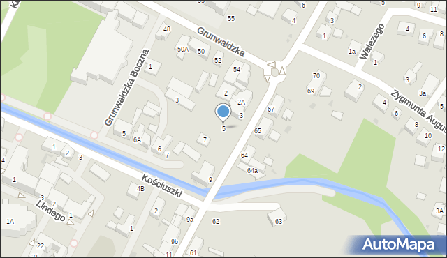 Białogard, Piłsudskiego Józefa, marsz., 5, mapa Białogard