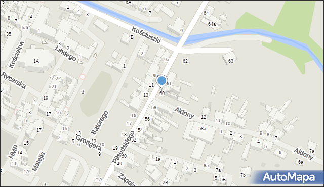 Białogard, Piłsudskiego Józefa, marsz., 60, mapa Białogard