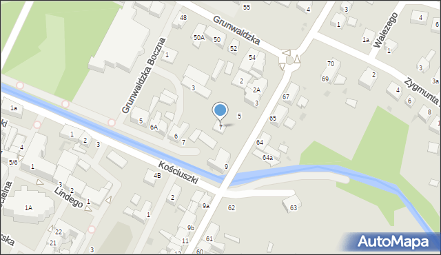 Białogard, Piłsudskiego Józefa, marsz., 7, mapa Białogard