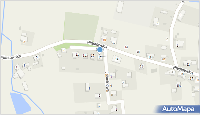 Biały Kościół, Piastowska, 17, mapa Biały Kościół