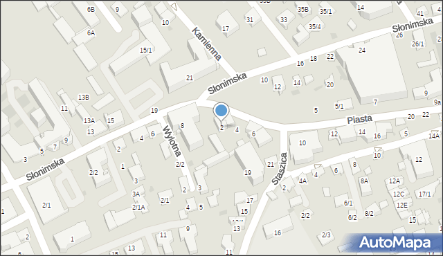 Białystok, Piasta, 2, mapa Białegostoku