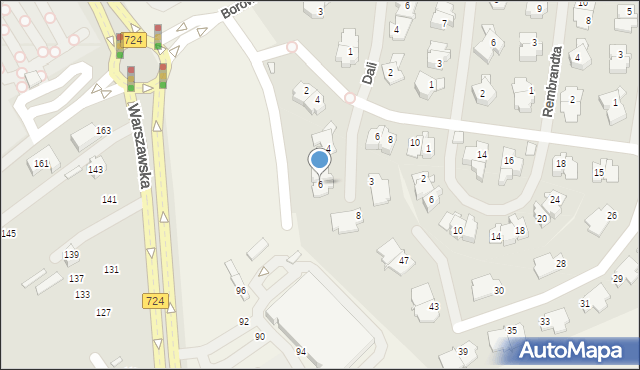 Bielawa, Picassa Pablo, 6, mapa Bielawa