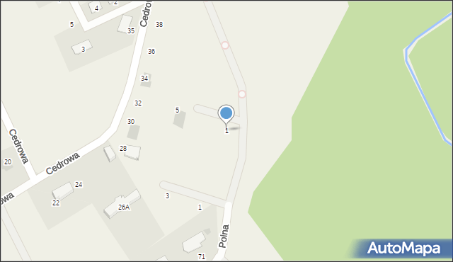 Bielkowo, Pistacjowa, 1, mapa Bielkowo