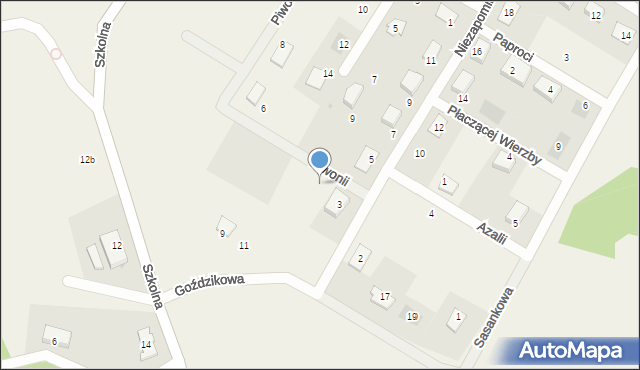 Bielkowo, Piwonii, 1, mapa Bielkowo