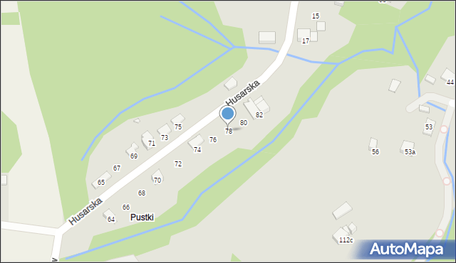 Bielsko-Biała, Piechurów, 78, mapa Bielsko-Białej