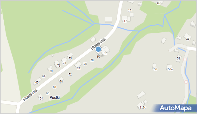 Bielsko-Biała, Piechurów, 80, mapa Bielsko-Białej