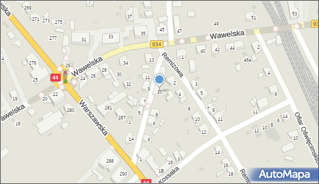 Bieruń, Piastowska, 10, mapa Bieruń