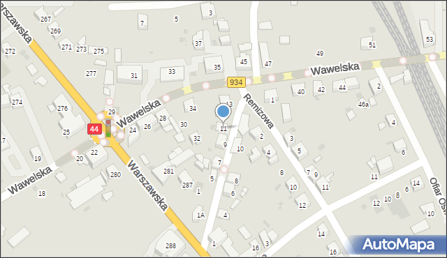 Bieruń, Piastowska, 11, mapa Bieruń