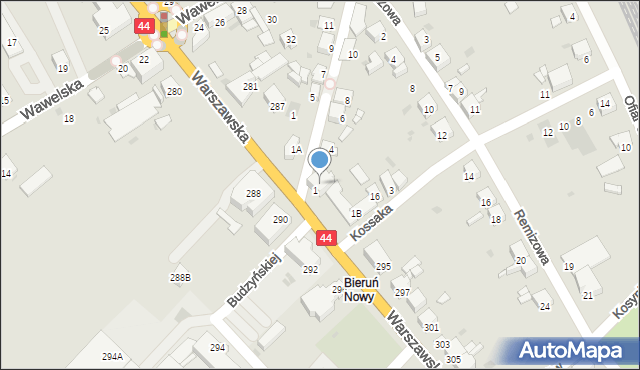Bieruń, Piastowska, 2, mapa Bieruń