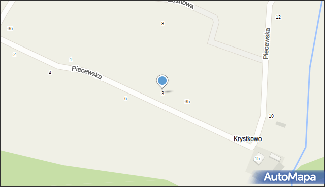 Bieszkowice, Piecewska, 3, mapa Bieszkowice