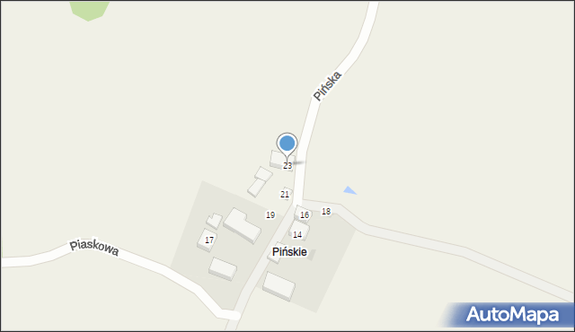 Bieszkowice, Pińska, 23, mapa Bieszkowice