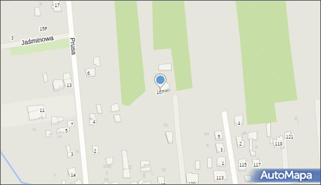 Blachownia, Piastów, 107, mapa Blachownia