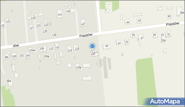 Blachownia, Piastów, 118, mapa Blachownia