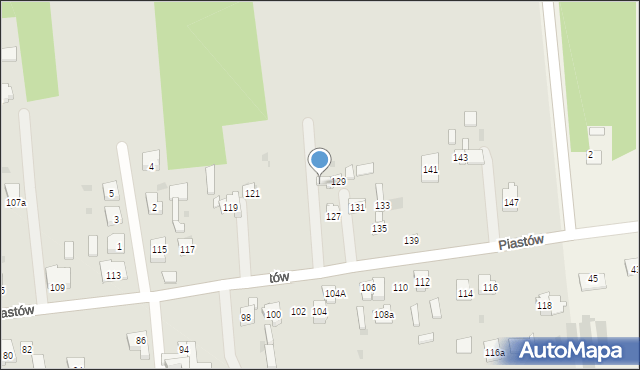 Blachownia, Piastów, 129A, mapa Blachownia
