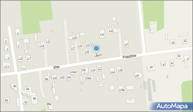 Blachownia, Piastów, 139, mapa Blachownia