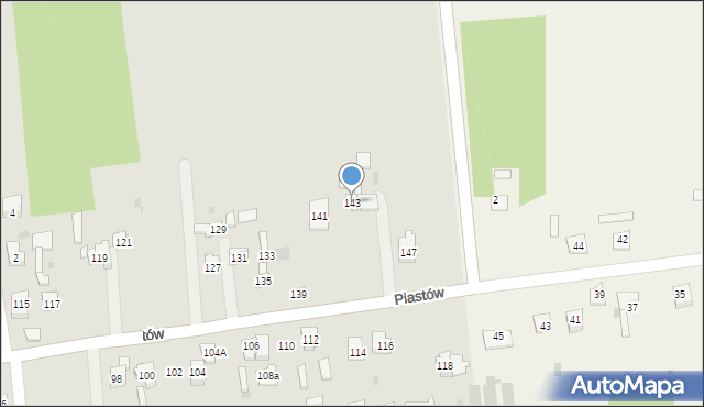 Blachownia, Piastów, 143, mapa Blachownia