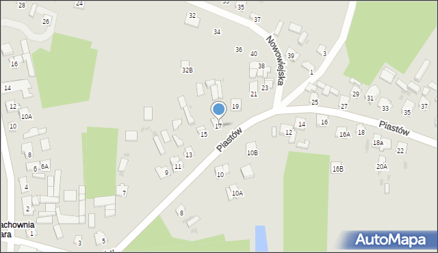 Blachownia, Piastów, 17, mapa Blachownia