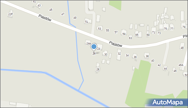 Blachownia, Piastów, 26, mapa Blachownia