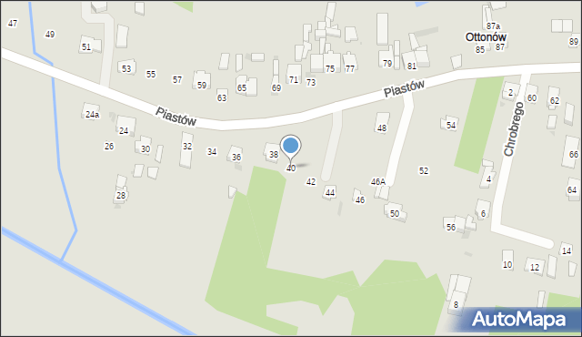 Blachownia, Piastów, 40, mapa Blachownia