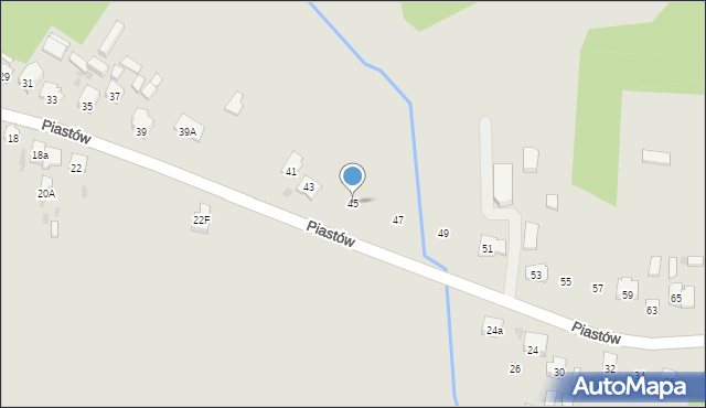 Blachownia, Piastów, 45, mapa Blachownia