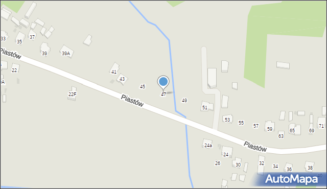 Blachownia, Piastów, 47, mapa Blachownia