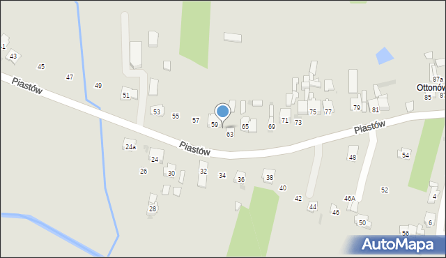 Blachownia, Piastów, 61, mapa Blachownia