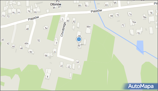 Blachownia, Piastów, 64, mapa Blachownia