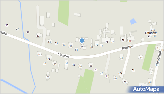 Blachownia, Piastów, 65, mapa Blachownia