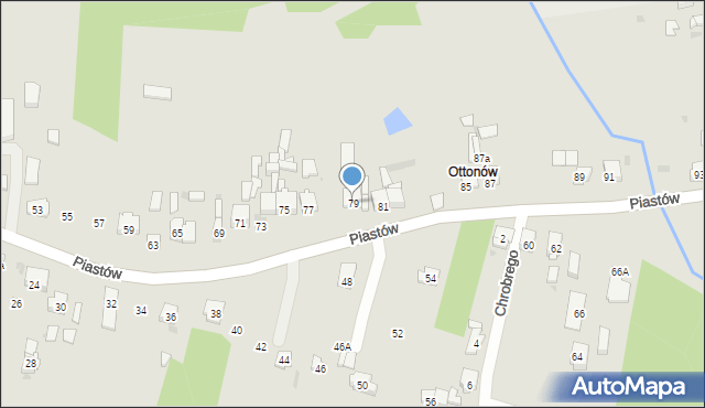 Blachownia, Piastów, 79, mapa Blachownia