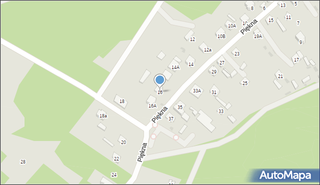 Blachownia, Piękna, 16, mapa Blachownia