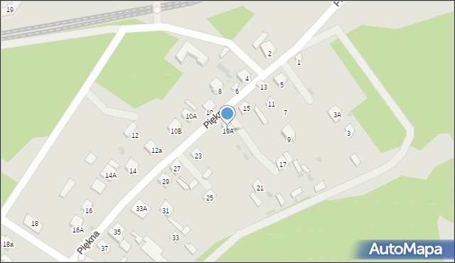 Blachownia, Piękna, 19A, mapa Blachownia