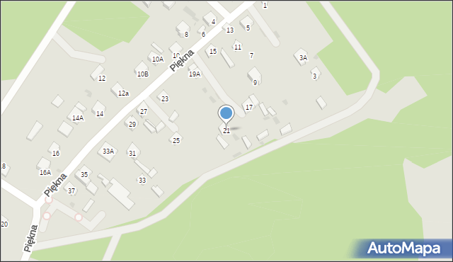 Blachownia, Piękna, 21, mapa Blachownia