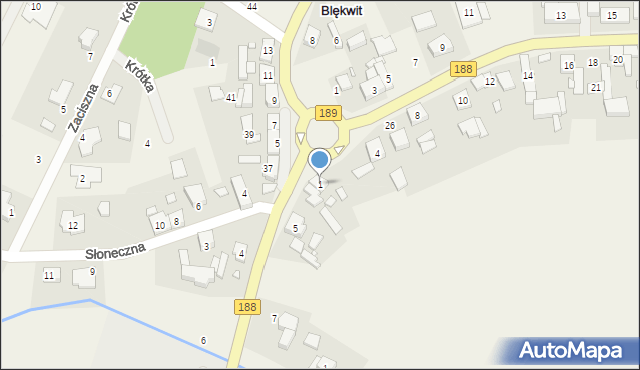 Blękwit, Pilska, 1, mapa Blękwit