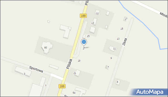 Blękwit, Pilska, 17, mapa Blękwit
