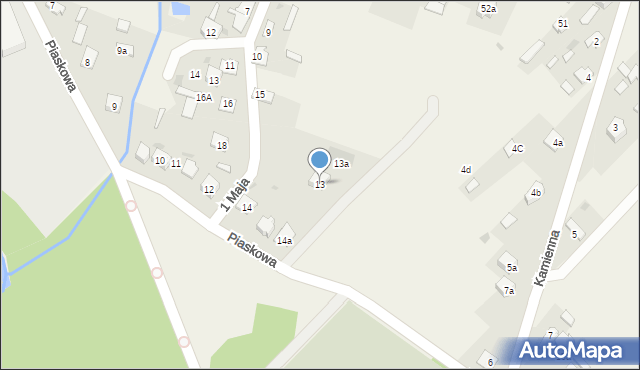 Bliżyn, Piaskowa, 13, mapa Bliżyn