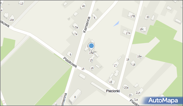 Bliżyn, Piaskowa, 15a, mapa Bliżyn