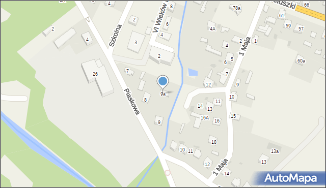 Bliżyn, Piaskowa, 9a, mapa Bliżyn