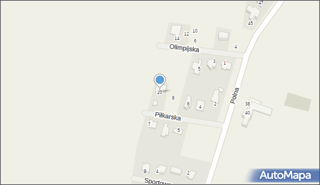 Bobrowniki, Piłkarska, 10, mapa Bobrowniki