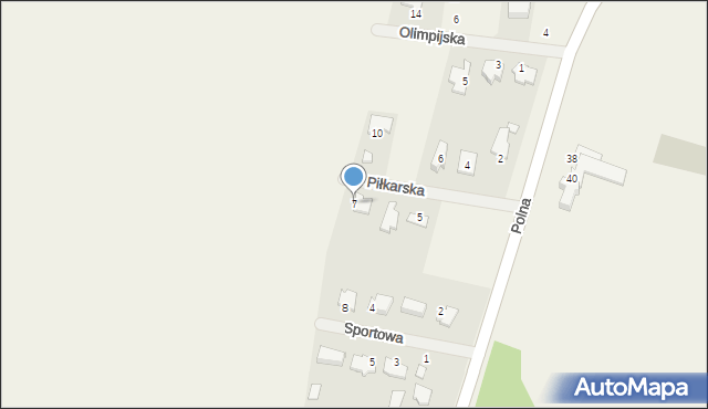 Bobrowniki, Piłkarska, 7, mapa Bobrowniki