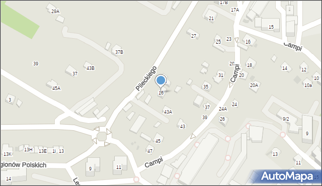 Bochnia, Pileckiego Witolda, rtm., 16, mapa Bochni