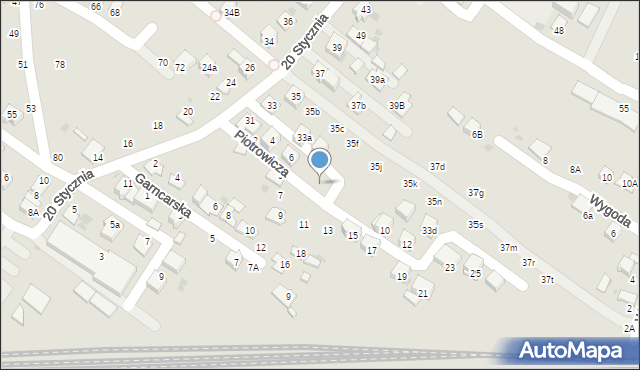 Bochnia, Piotrowicza Ludwika, 8, mapa Bochni