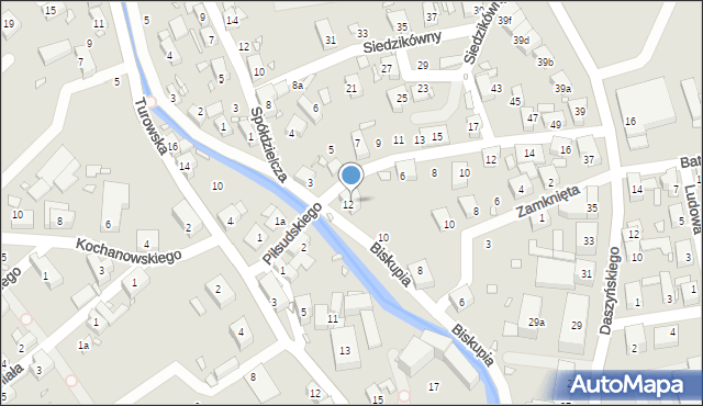 Bogatynia, Piłsudskiego Józefa, marsz., 4, mapa Bogatynia