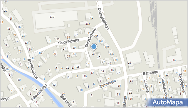 Bogatynia, Piłsudskiego Józefa, marsz., 43, mapa Bogatynia