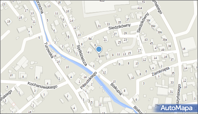 Bogatynia, Piłsudskiego Józefa, marsz., 5, mapa Bogatynia